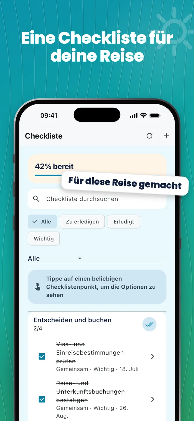 Eine Checkliste für deine Reise — Packfolk
