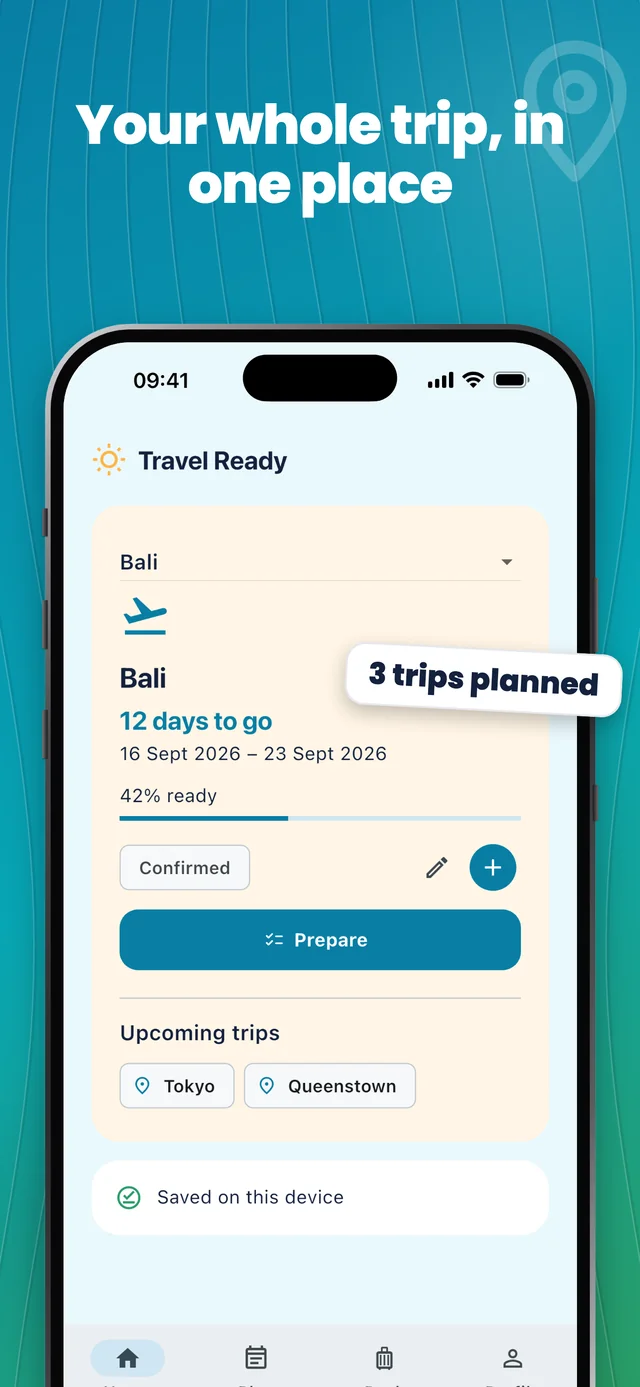 Keep trips together — Packfolk