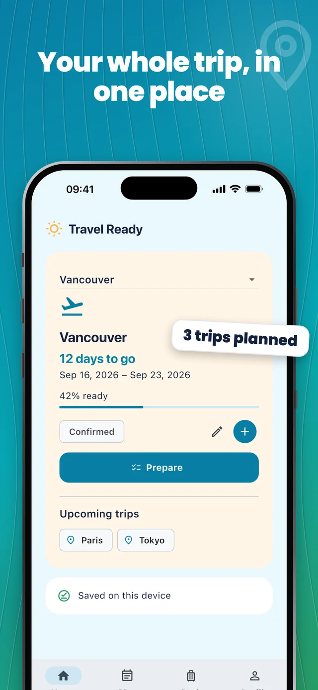 Keep trips together — Packfolk