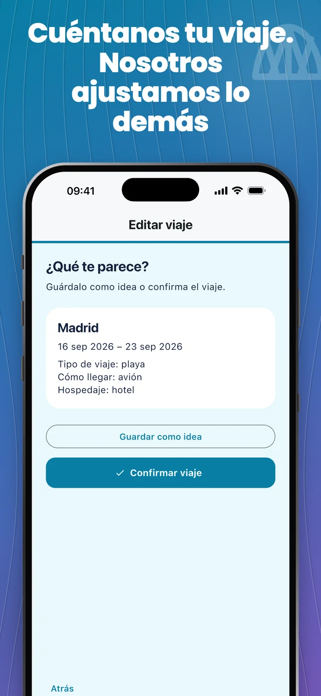 Agrega los datos de tu viaje — Packfolk