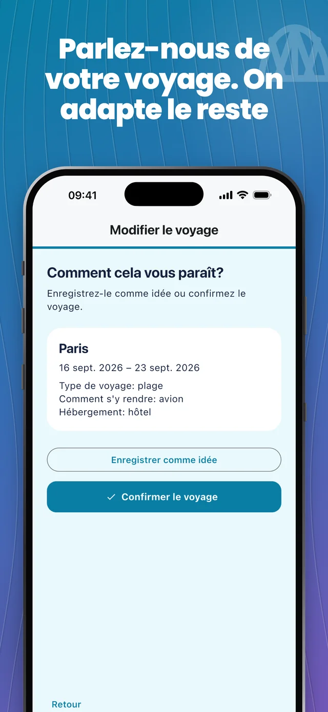 Ajouter les détails de votre voyage — Packfolk