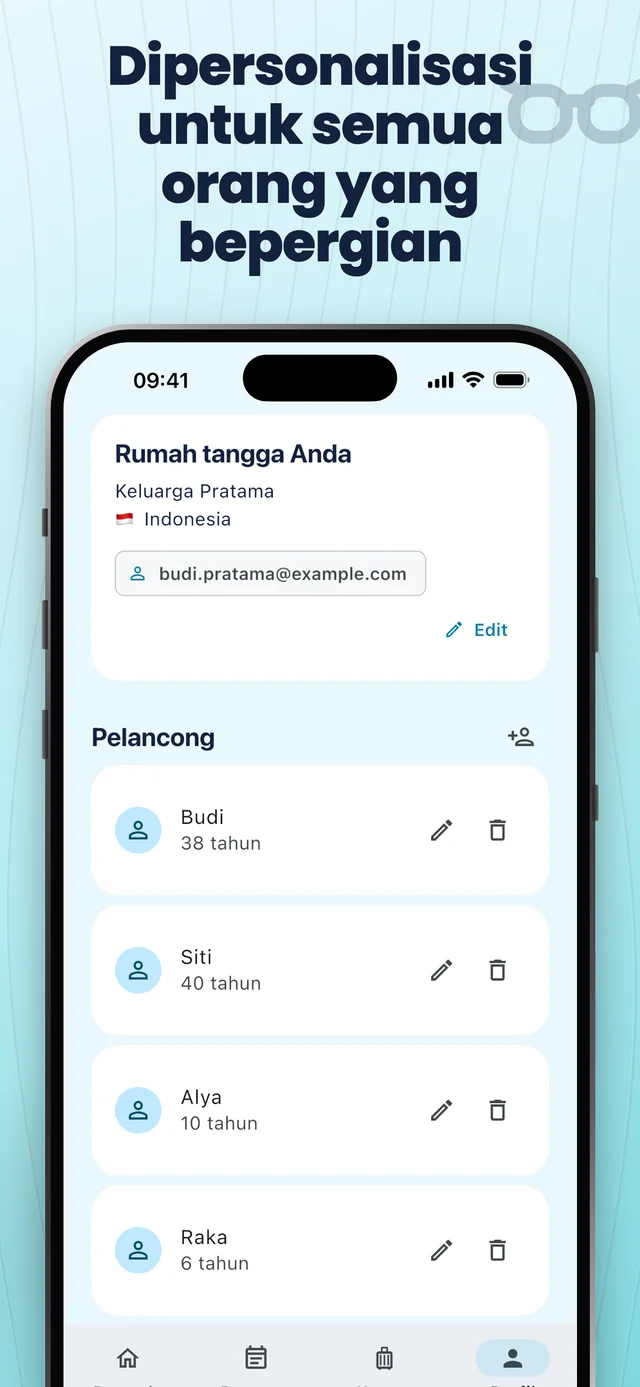 Siapkan para pelancong Anda — Packfolk