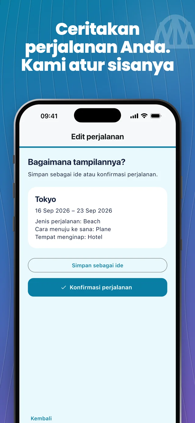 Tambahkan detail perjalanan Anda — Packfolk