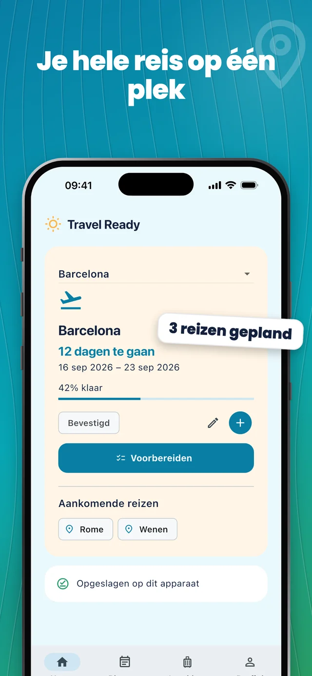 Reizen bij elkaar houden — Packfolk