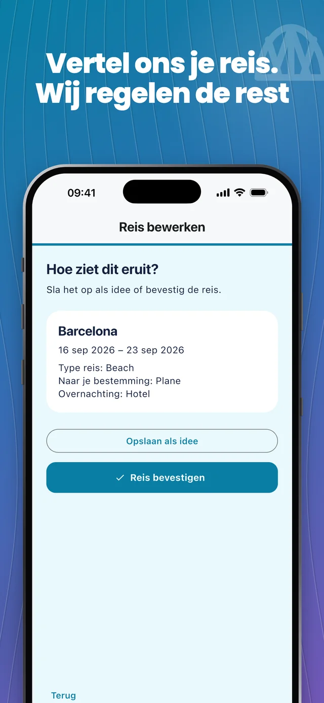 Voeg je reisgegevens toe — Packfolk