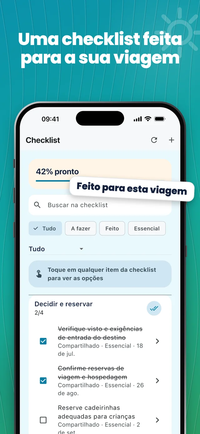 Uma checklist para a sua viagem — Packfolk