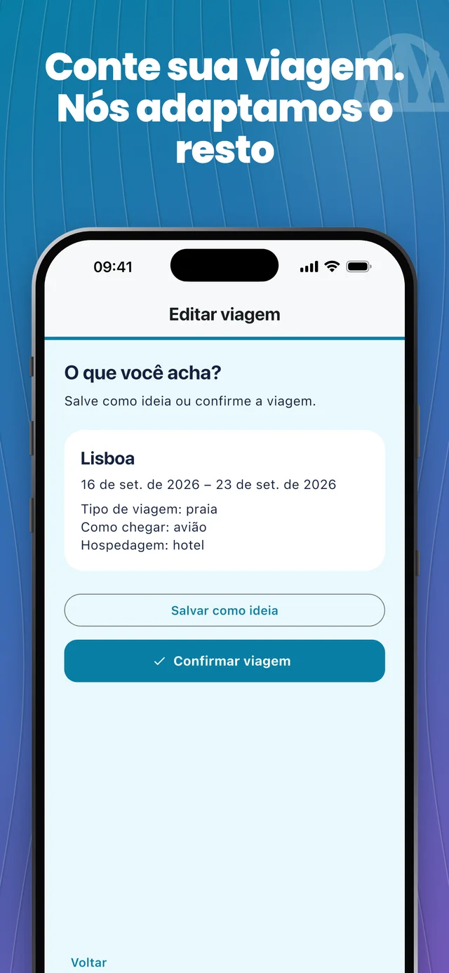 Adicione os detalhes da sua viagem — Packfolk