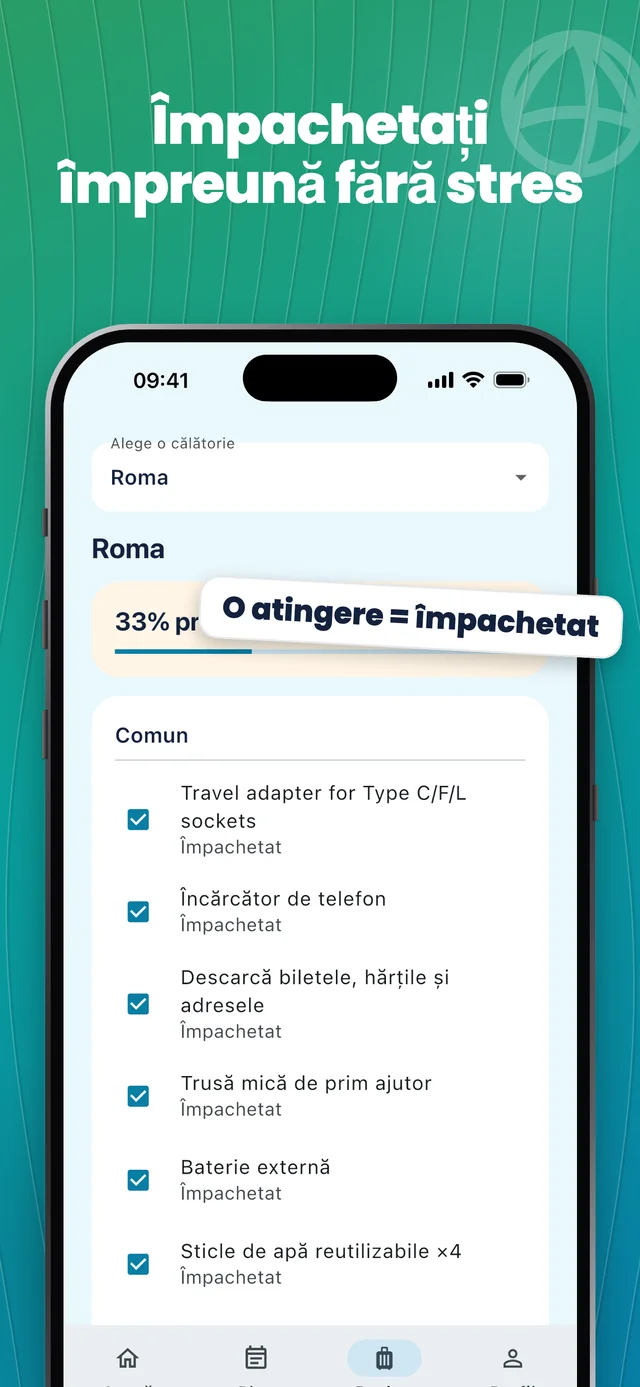 Revizuiește lista de împachetare — Packfolk