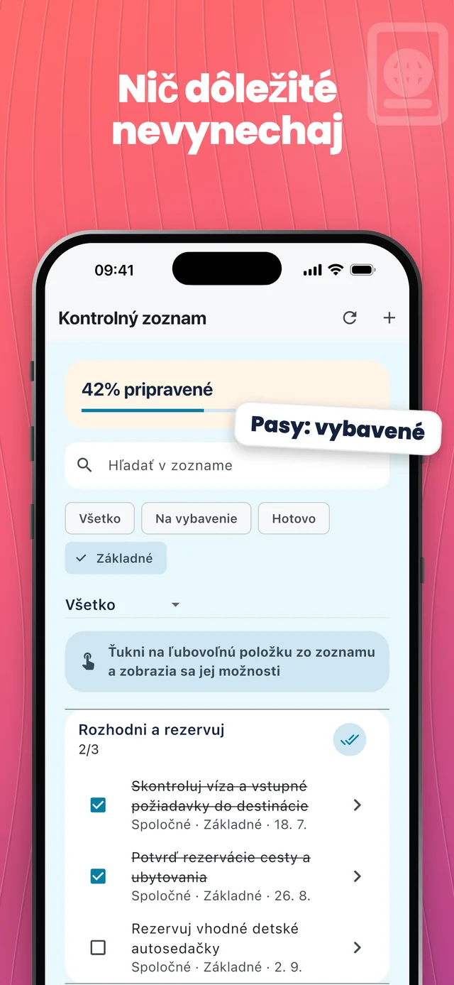 Nezabudnite na dôležité veci — Packfolk