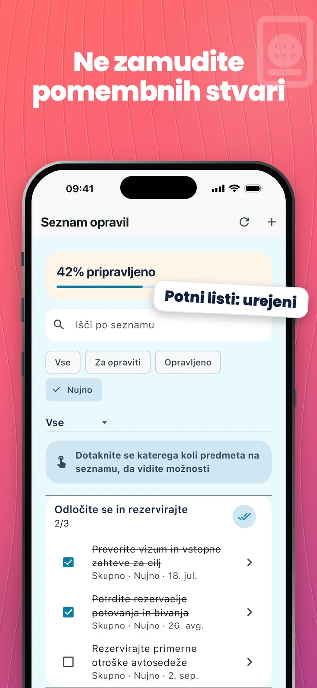 Ne pozabite na pomembne stvari — Packfolk