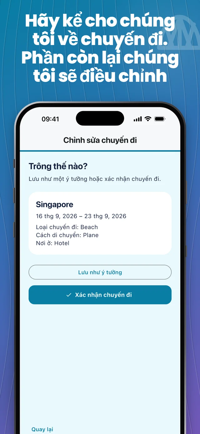 Thêm chi tiết chuyến đi của bạn — Packfolk